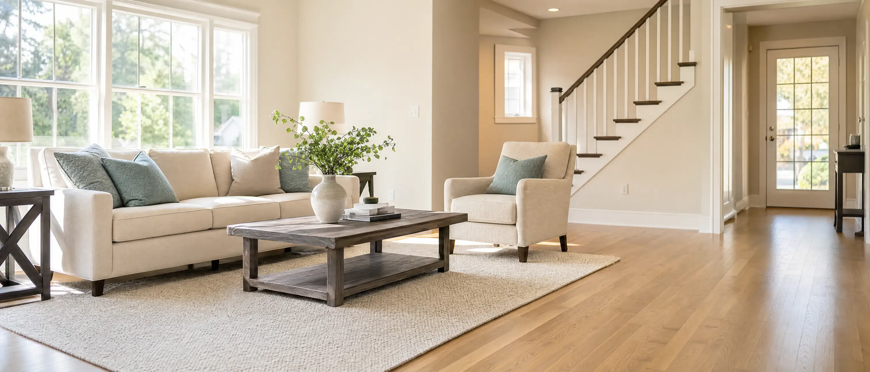 A bright, freshly cleaned space by Sparkle & Shine Cleaning
